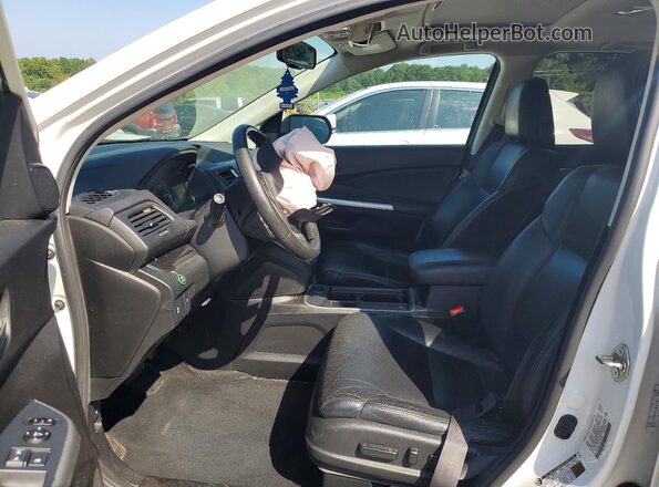 5J6RM4H77GL080260 2016 HONDA CR-V White Front interior view