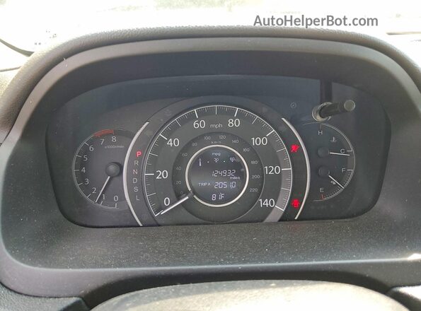 5J6RM4H78GL064763 2016 HONDA CR-V White ხელსაწყოთა პანელის ხედი