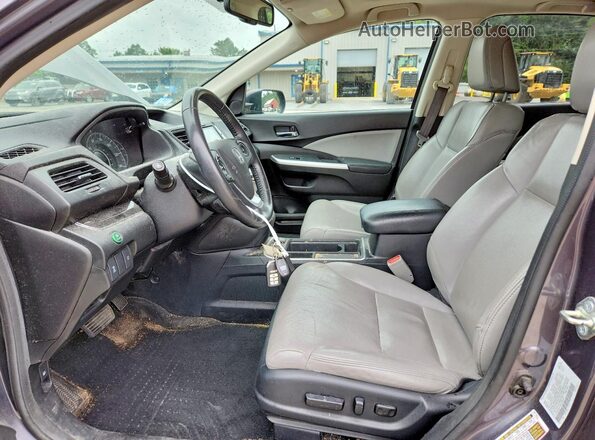 5J6RM4H79GL046370 2016 HONDA CR-V Gray Front interior view