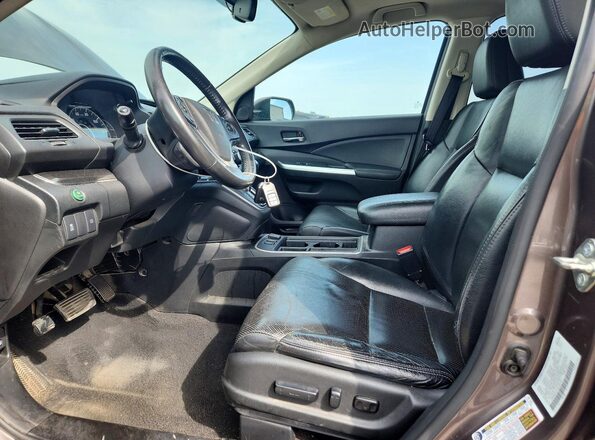 5J6RM4H79GL052167 2016 HONDA CR-V Коричневый Вид салона спереди