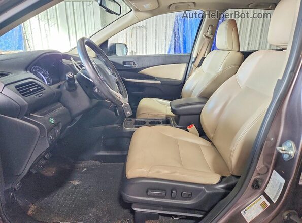 5J6RM4H7XGL030923 2016 HONDA CR-V Серый Вид салона спереди