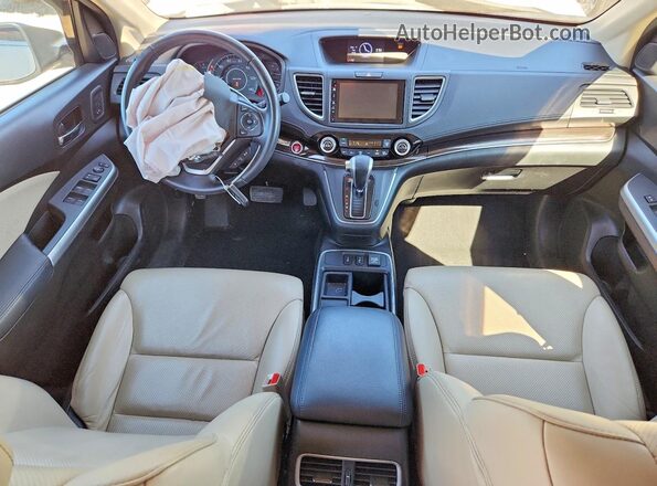 5J6RM4H90GL118767 2016 HONDA CR-V White Widok deski rozdzielczej