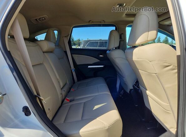 5J6RM4H90GL118767 2016 HONDA CR-V White Widok wnętrza z tyłu