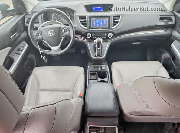 5J6RM4H93GL109738 2016 HONDA CR-V Gray Widok deski rozdzielczej