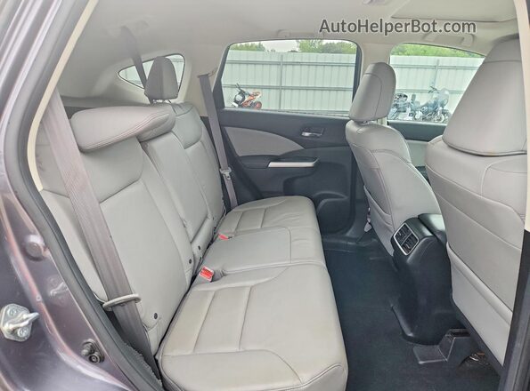 5J6RM4H93GL109738 2016 HONDA CR-V Gray Widok wnętrza z tyłu