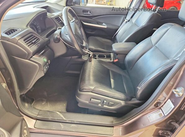 5J6RM4H95GL022164 2016 HONDA CR-V Brown Вид салону спереду
