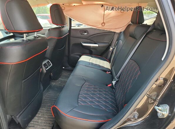 5J6RM4H96GL808281 2016 HONDA CR-V Black Widok wnętrza z tyłu