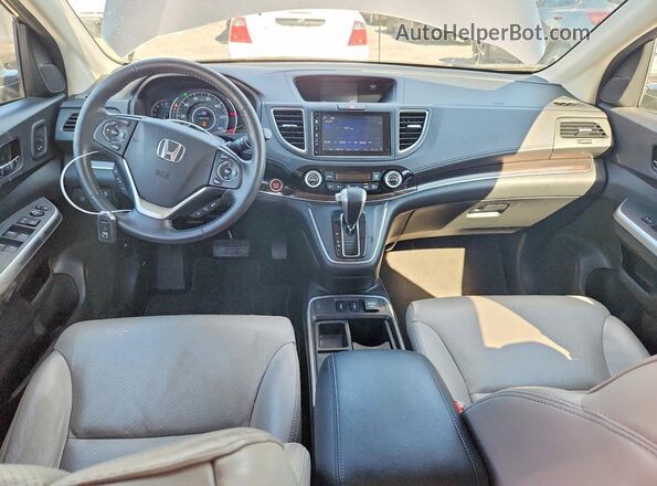 5J6RM4H97GL071785 2016 HONDA CR-V Серый Вид панели приборов