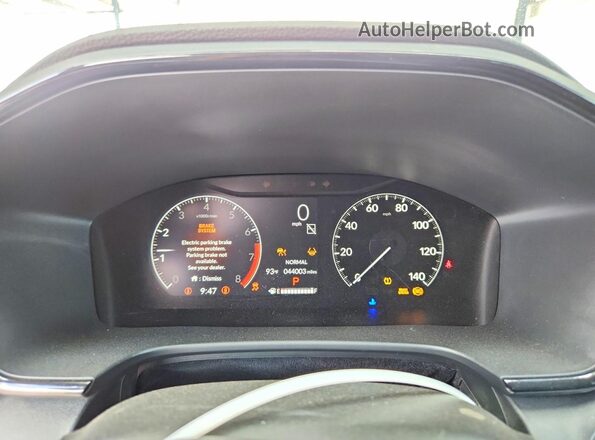 5J6RS3H41PL002580 2023 HONDA CR-V White Widok zestawu wskaźników