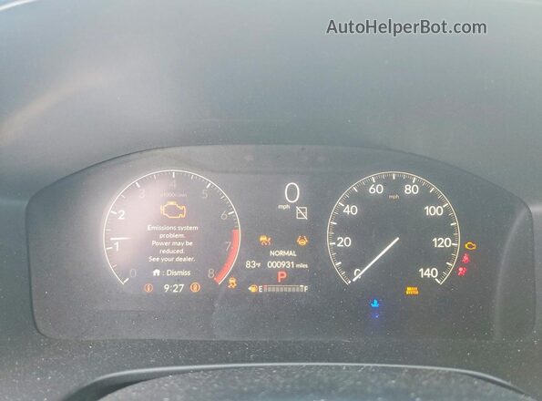 5J6RS3H48TL011903 2026 HONDA CR-V Белый Вид щитка приборов