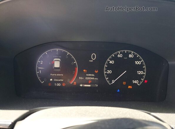 5J6RS3H76RL005407 2024 HONDA CR-V Blue ხელსაწყოთა პანელის ხედი