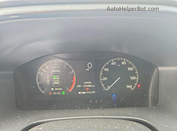 5J6RS4H40SL011981 2025 HONDA CR-V Silver ხელსაწყოთა პანელის ხედი