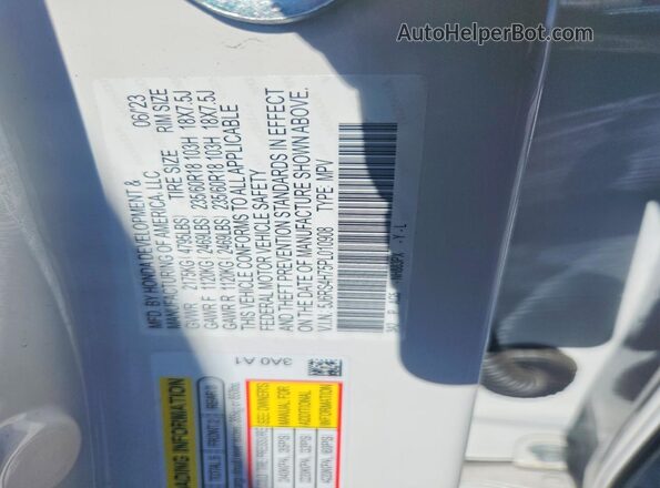 5J6RS4H75PL010908 2023 HONDA CR-V White Панорамний вид салону 360°