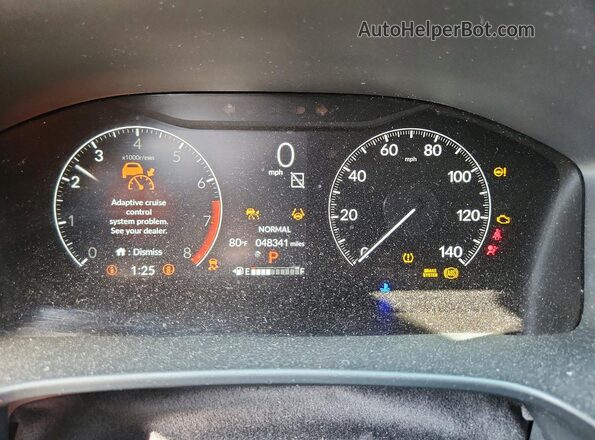 5J6RS4H7XPL008281 2023 HONDA CR-V Black Вид щитка приладів