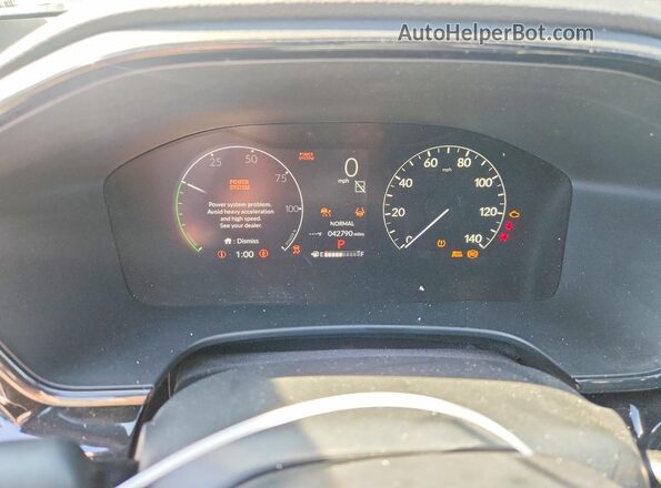 5J6RS6H96PL007478 2023 HONDA CR-V White Instrument cluster view