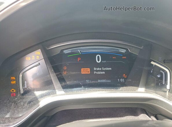 5J6RT6H57NL038116 2022 HONDA CR-V Угольный Вид щитка приборов