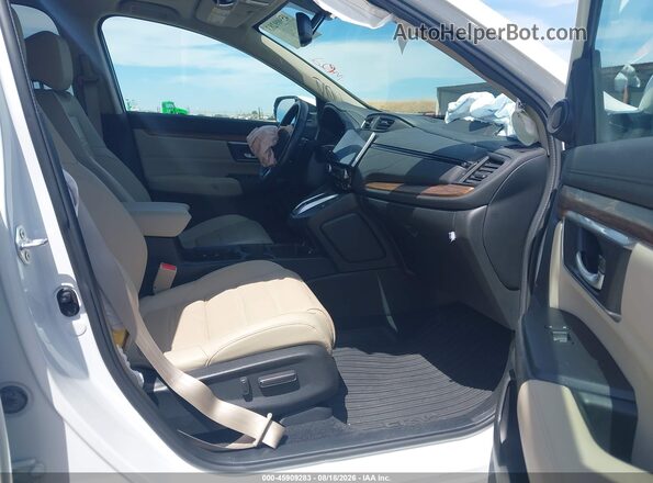 5J6RT6H80NL030191 2022 HONDA CR-V White Widok wnętrza z przodu