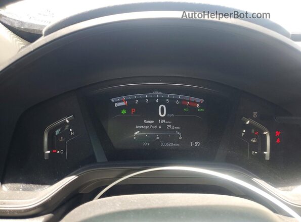 5J6RW1H22LL000869 2020 HONDA CR-V White Vista del cuadro de instrumentos