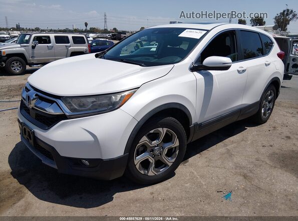 5J6RW1H52KA040907 2019 HONDA CR-V White Առջևի ձախ երեք քառորդ տեսարան