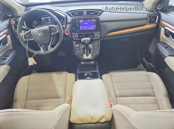 5J6RW1H52ML005663 2021 HONDA CR-V Белый Вид панели приборов