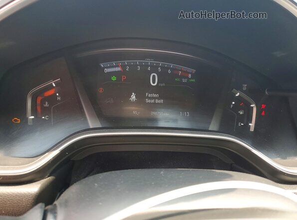 5J6RW1H55KA010462 2019 HONDA CR-V Gray Вид щитка приладів
