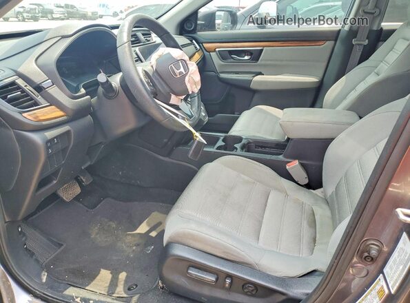 5J6RW1H55KA010462 2019 HONDA CR-V Gray Вид салону спереду