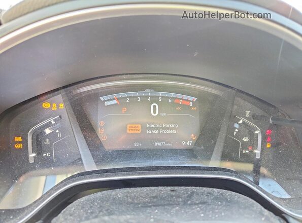 5J6RW1H56JA009268 2018 HONDA CR-V Silver Вид щитка приладів
