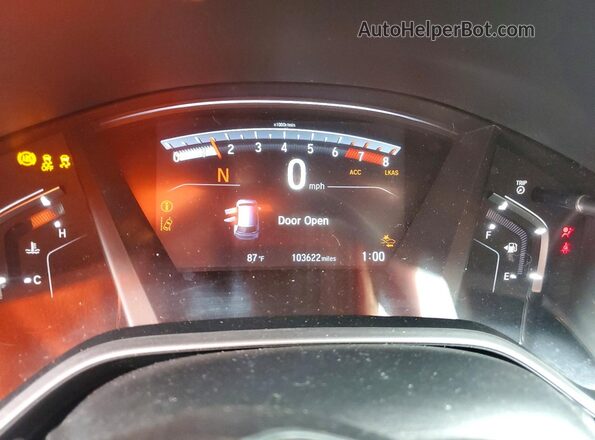5J6RW1H58MA009910 2021 HONDA CR-V Gray Вид щитка приладів