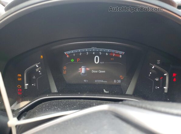 5J6RW1H58NA002148 2022 HONDA CR-V Серый Вид щитка приборов