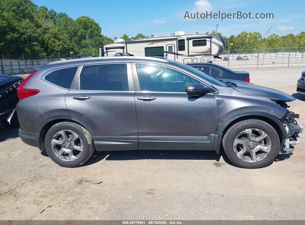 5J6RW1H59KA011615 2019 HONDA CR-V Gray Rear interior view
