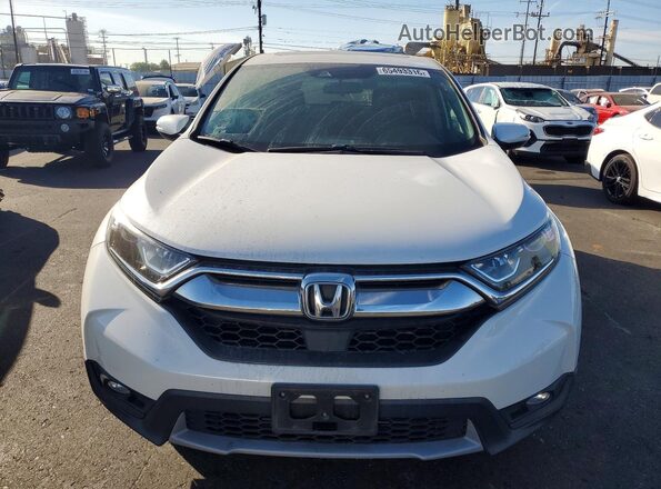 5J6RW1H5XKA009114 2019 HONDA CR-V White Front view