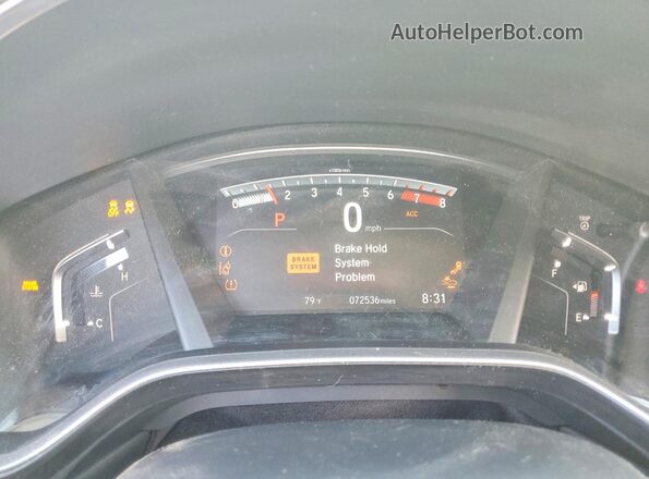 5J6RW1H5XKA009114 2019 HONDA CR-V White Instrument cluster view