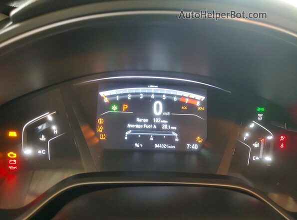 5J6RW1H84LL012767 2020 HONDA CR-V Silver Вид щитка приладів