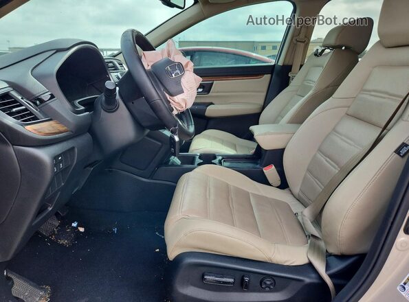 5J6RW1H86JL008085 2018 HONDA CR-V Tan Widok wnętrza z przodu