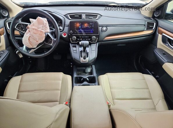 5J6RW1H86JL008085 2018 HONDA CR-V Tan Widok deski rozdzielczej