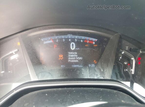 5J6RW1H86KA010285 2019 HONDA CR-V White Вид щитка приладів