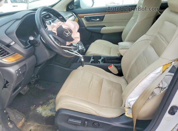 5J6RW1H86KA010285 2019 HONDA CR-V White Вид салону спереду