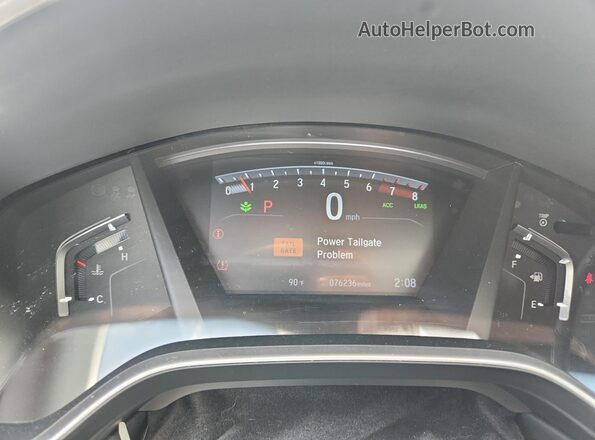 5J6RW1H86KA017009 2019 HONDA CR-V Blue Vista del cuadro de instrumentos