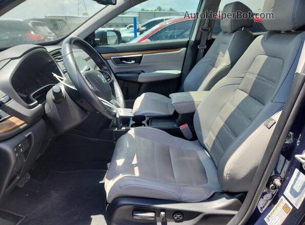 5J6RW1H86KA017009 2019 HONDA CR-V Blue Vista interior delantera