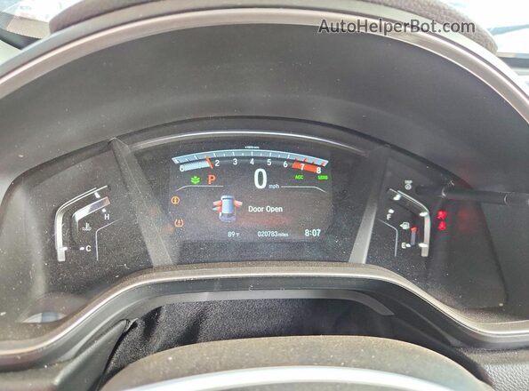5J6RW1H8XMA006789 2021 HONDA CR-V Gray Vista del cuadro de instrumentos