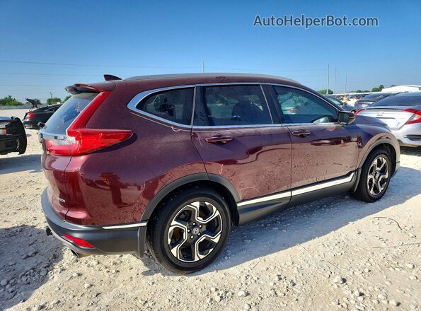 5J6RW1H90HL007243 2017 HONDA CR-V Maroon Trasero derecho