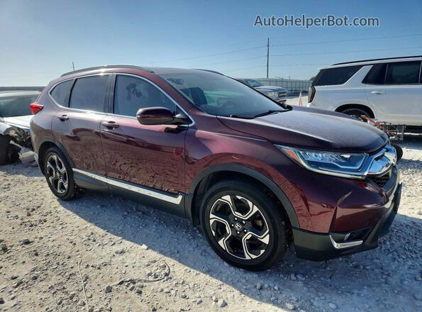 5J6RW1H90HL007243 2017 HONDA CR-V Maroon Delantero derecho
