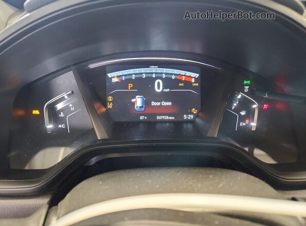 5J6RW2H27LL029533 2020 HONDA CR-V Gray Instrument cluster view