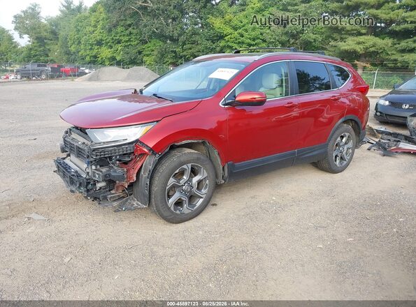 5J6RW2H51JL011102 2018 HONDA CR-V Red Przód lewy