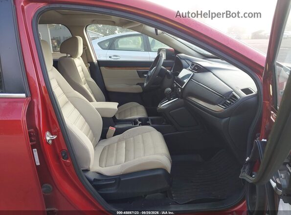5J6RW2H51JL011102 2018 HONDA CR-V Red Widok wnętrza z przodu