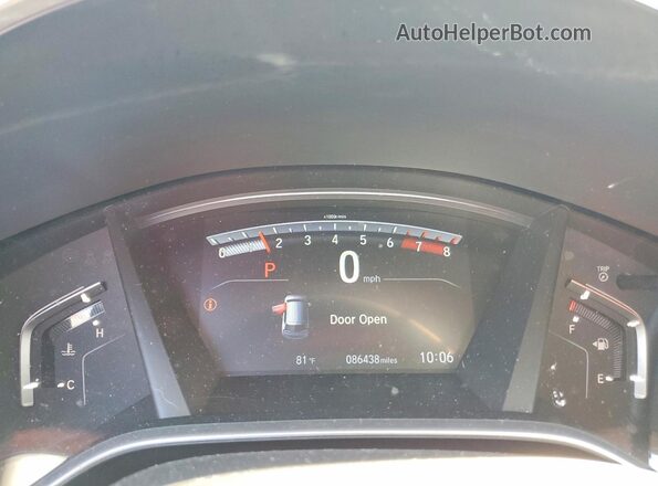 5J6RW2H51KA005135 2019 HONDA CR-V Gray ხელსაწყოთა პანელის ხედი