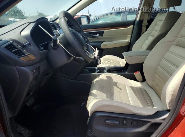 5J6RW2H52HL063770 2017 HONDA CR-V Red Вид салону спереду