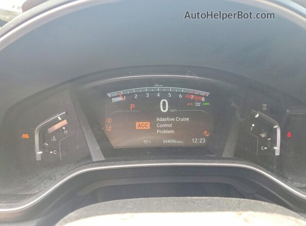 5J6RW2H52HL063770 2017 HONDA CR-V Red Вид щитка приладів