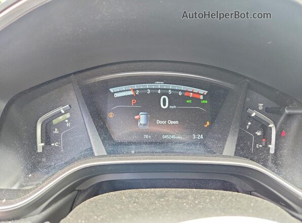 5J6RW2H53KA017478 2019 HONDA CR-V Серебряный Вид щитка приборов