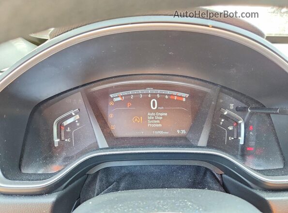 5J6RW2H53LL015493 2020 HONDA CR-V Black Vista del cuadro de instrumentos